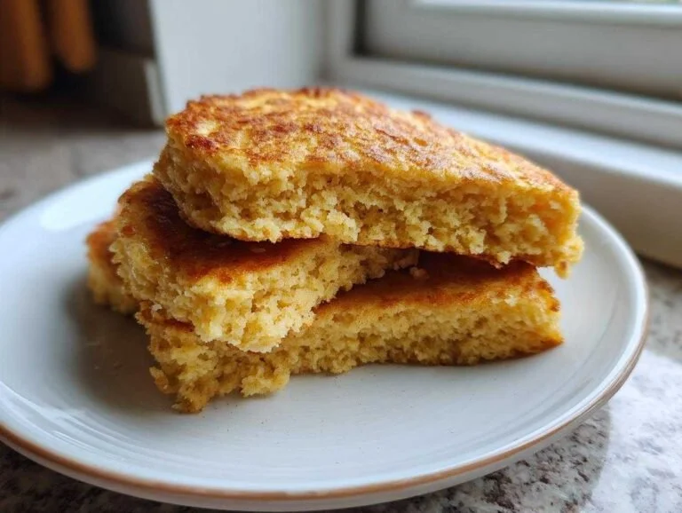 Stack of 240-calorie almond flour pancakes topped with fresh berries