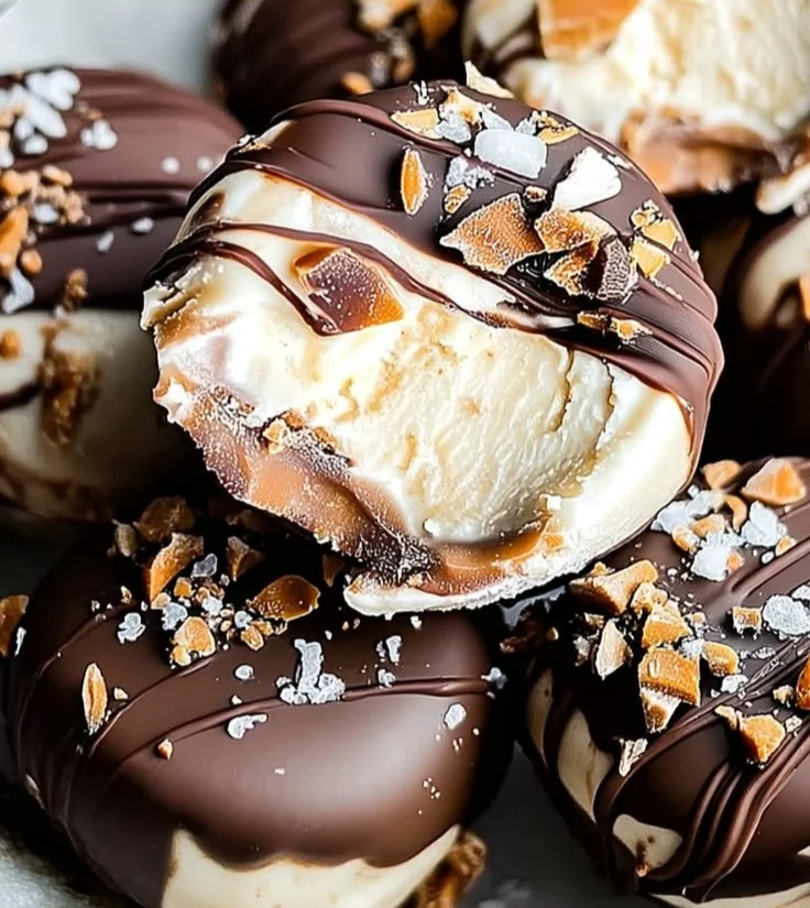 Frozen peanut butter Greek yogurt bites for a healthy snack