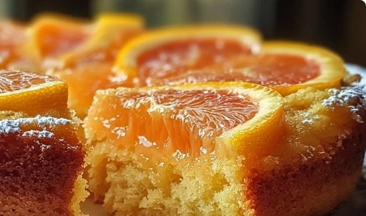 Delicious almond cake with olive oil and citrus flavors