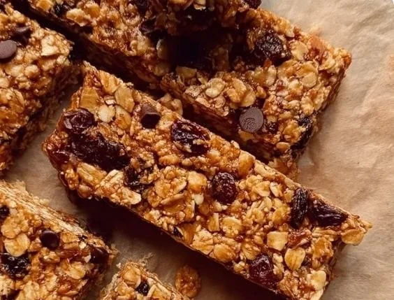 Chewy granola bars made with wholesome ingredients for a healthy snack