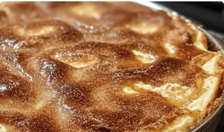 Easy Brown Sugar Cinnamon Ricotta Bake served in a dish
