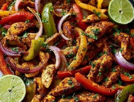 Easy and delicious sheet pan chicken fajitas for a quick meal.