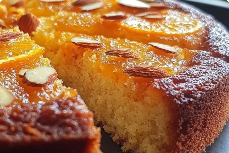Easy one-bowl orange almond ricotta cake with fresh oranges and almonds.