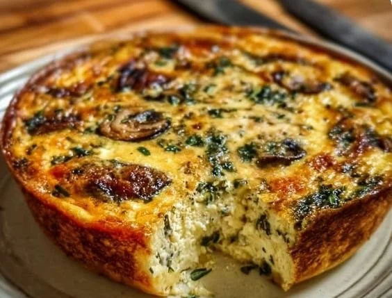 Ina Garten's delicious crustless quiche recipe served on a plate