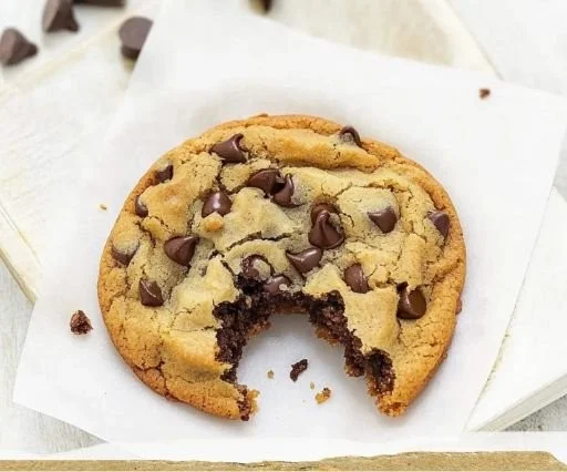 Delicious gluten-free Levain chocolate chip cookies on a plate.