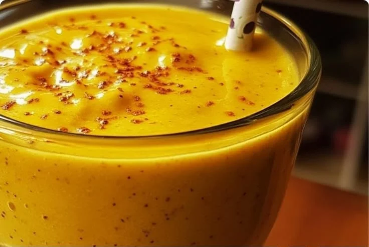 Mango Turmeric Smoothie with fresh mango and vibrant turmeric for a health boost.