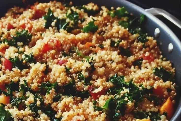 One-Pot Quinoa Bake with Kale and Vegetables