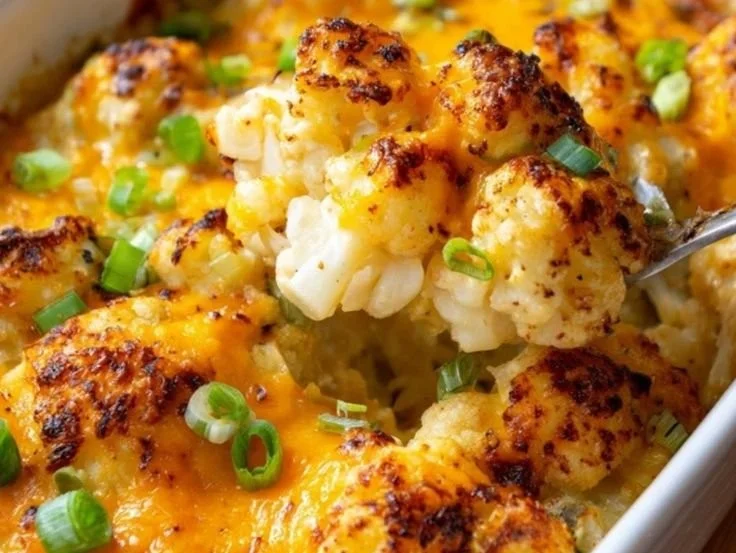 Protein-rich Cauliflower Cheese Bake with creamy cheese sauce