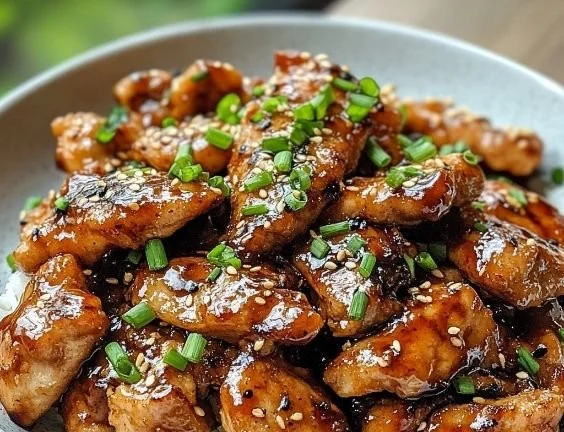 Delicious Chicken Bulgogi served with rice and vegetables
