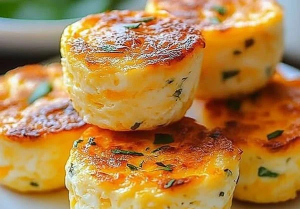 Healthy and flavorful Cottage Cheese Egg Bites served on a plate