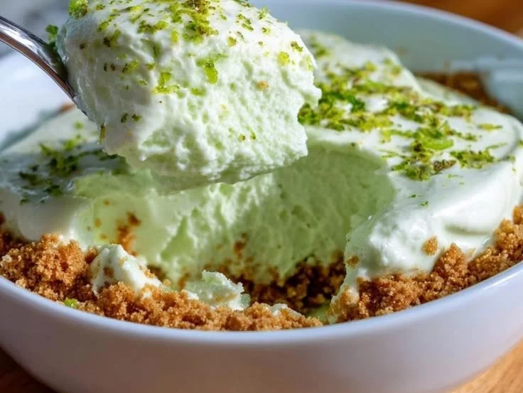 Cottage Cheese Key Lime Pie Bowls ready to serve for a quick dessert