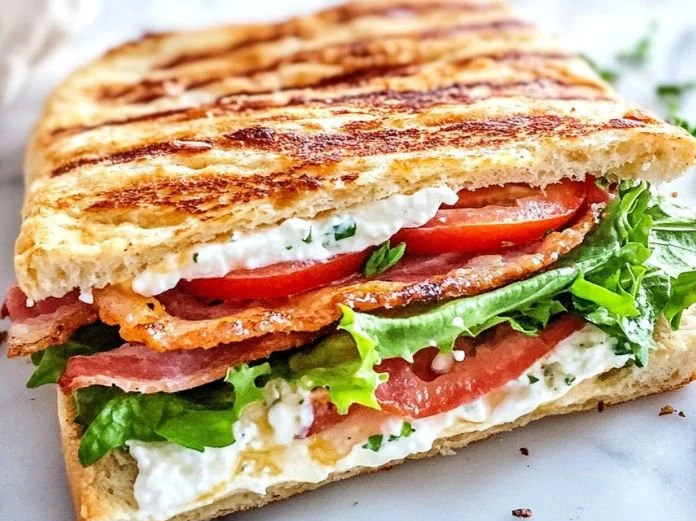 Delicious cottage cheese wraps with veggies and herbs on a plate.