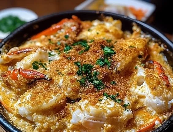 Delicious Crab Imperial dish served on a plate