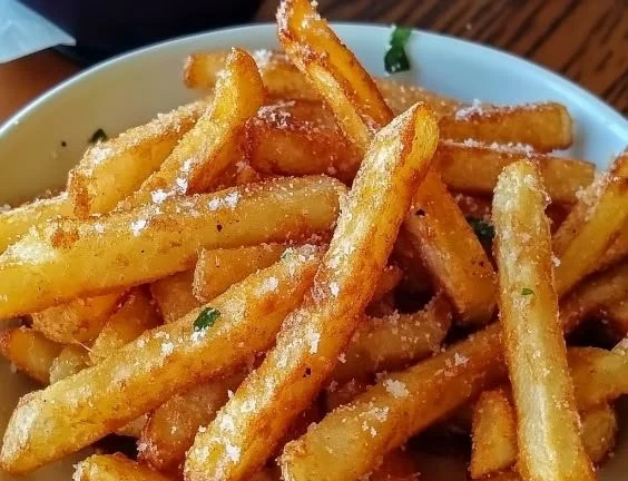 Delicious crispy French fries made using Gordon Ramsay's recipe