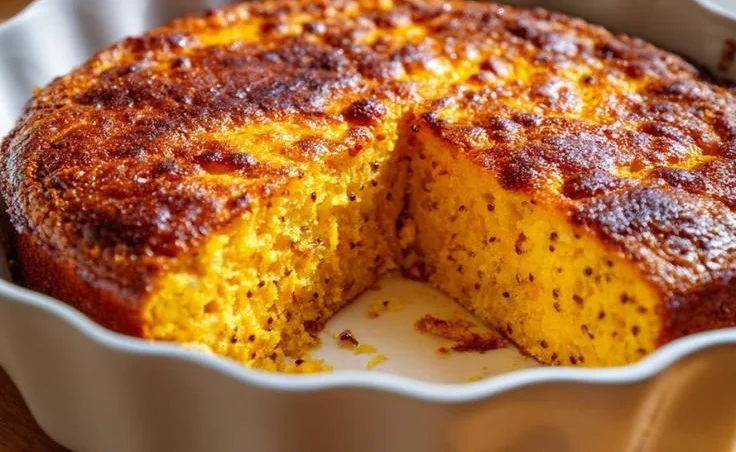 Flourless carrot chia seed cake slices on a plate garnished with walnuts