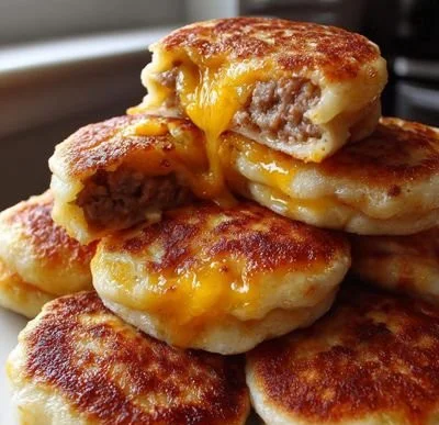 Savory and sweet McGriddle Bites served on a breakfast plate.