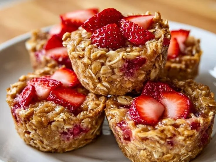 Delicious strawberry oat protein bites for kids, healthy snack option.