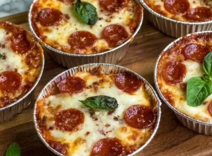 Delicious protein-packed pizza pot pies with savory fillings and golden crust.