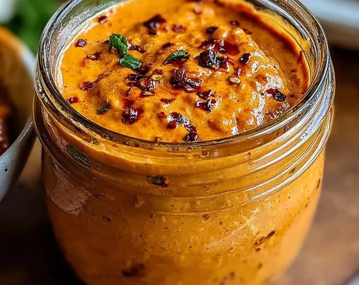 Smoky Chipotle Garlic Dip served in a bowl with chips