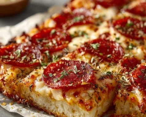 Delicious and healthy chicken crust pizza topped with fresh ingredients