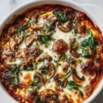 Delicious Crustless Pizza Bowl with vibrant toppings and high protein ingredients