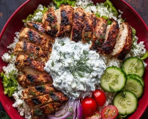 Delicious Greek chicken bowls for high-protein meal prep
