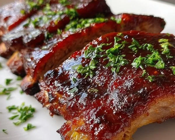 Smoky rib marinade featuring sweet and tangy flavors for succulent ribs